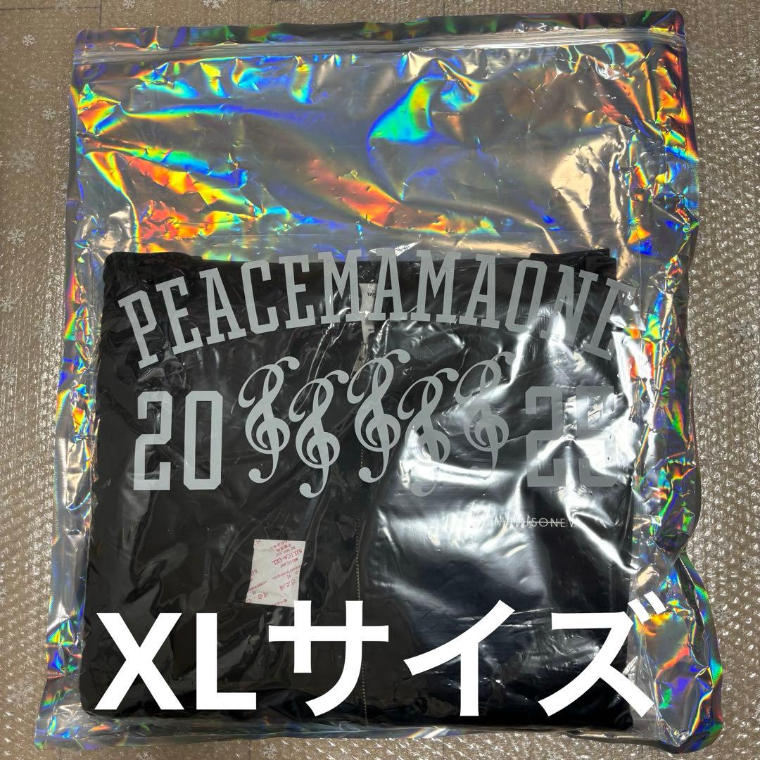 GDRAGON PEACEMAMAONE ジップアップ フーディー黒 XLサイズ
