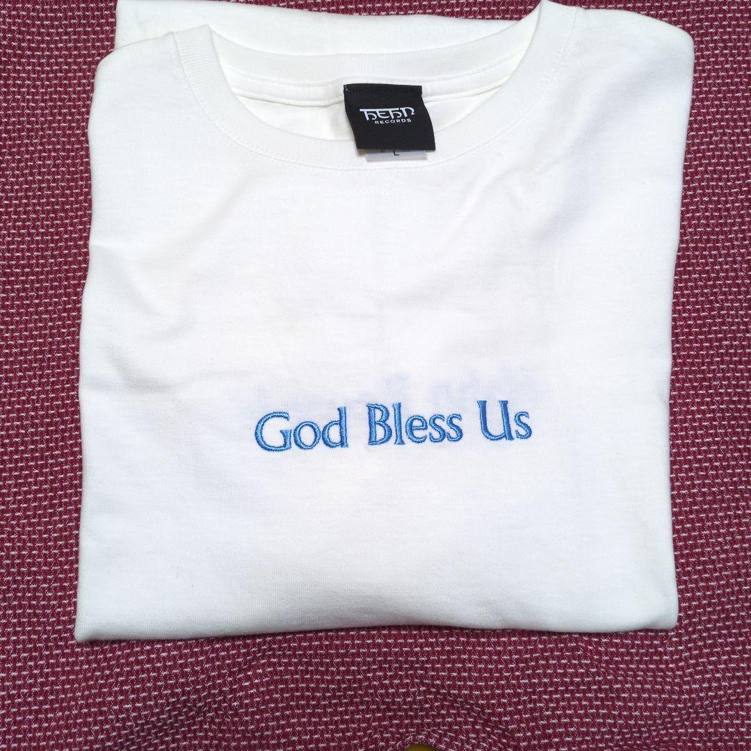 藤井風　God Bless Us 刺繍 Tシャツ Lサイズ ホワイト