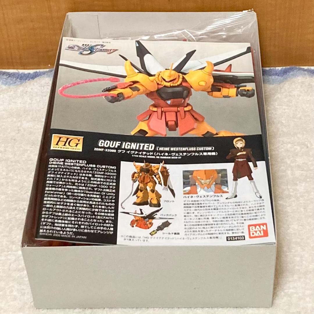 新品 HG 1/144 グフイグナイテッド ハイネ・ヴェステンフルス専用機