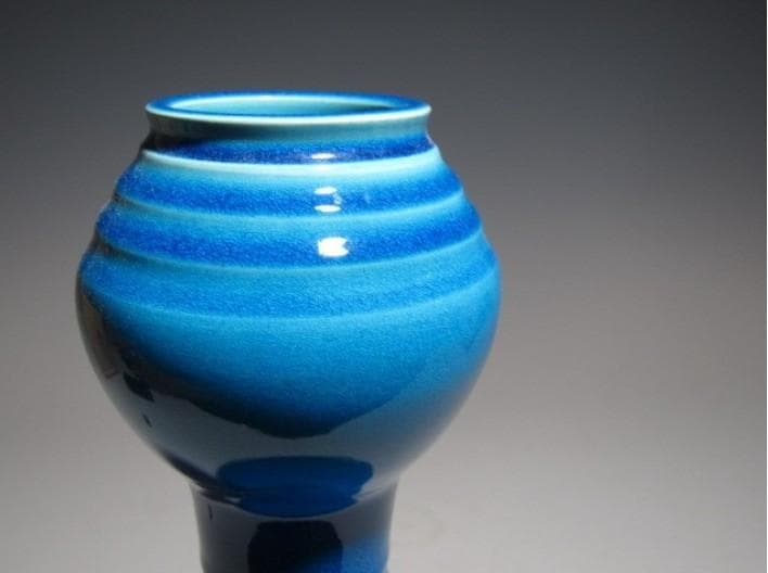 ○永楽善五郎 十六代 即全 交趾下蕪花入 共箱！o378