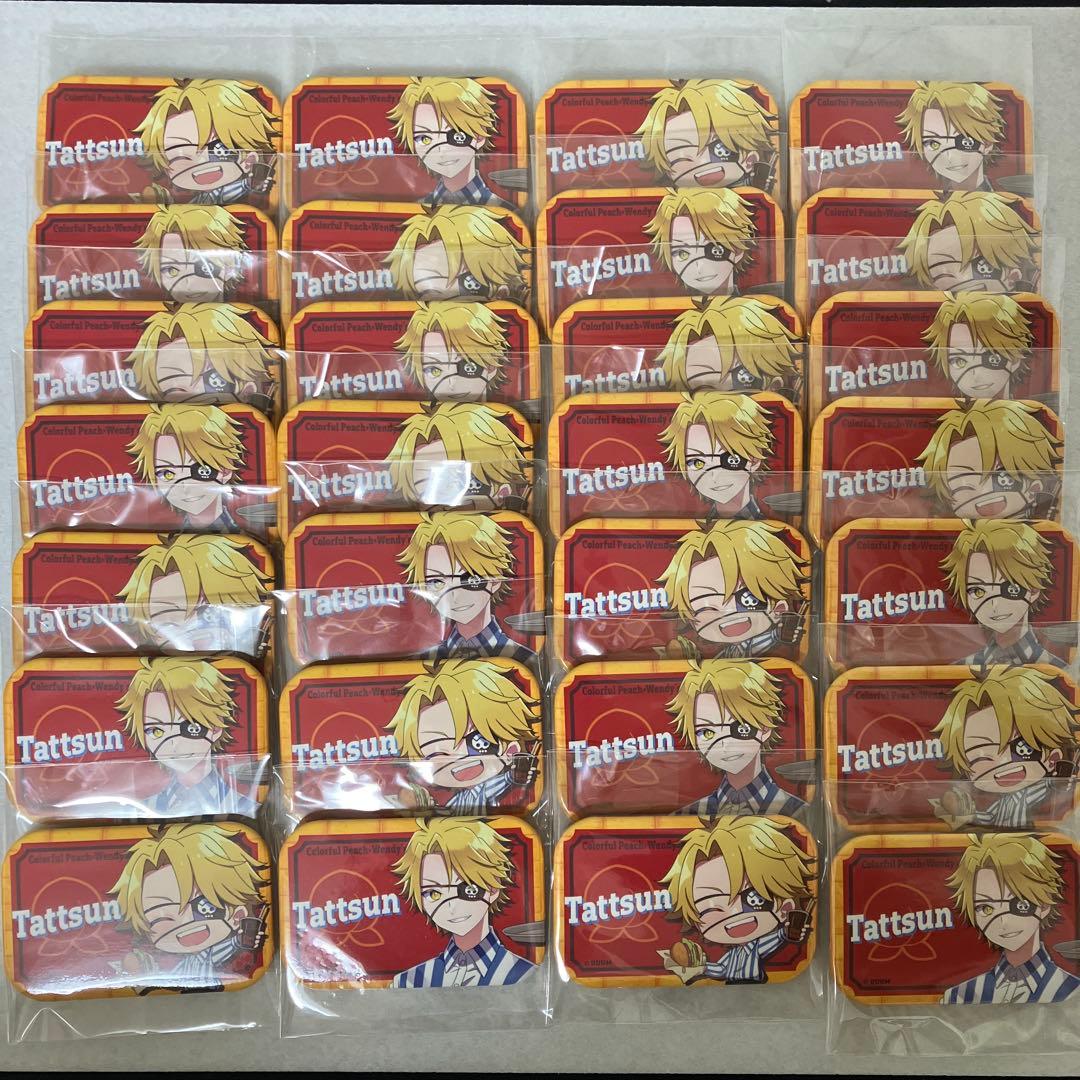 カラフルピーチ　たっつん　缶バッジ　28個　ウェンディーズ