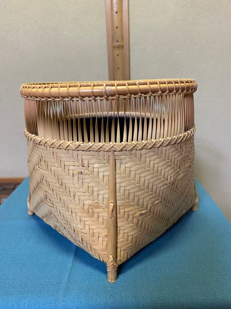 【本日限定】茶道具/炭斗 清風篭炭斗 淡々斎好写 和田菁竺 共箱