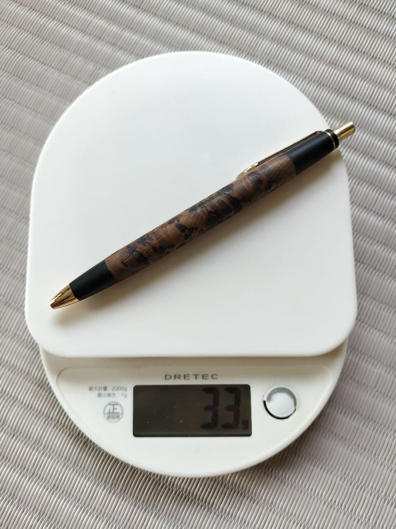 屋久杉工房京　泡瘤　油木　シャープペンシル　無垢材　真鍮金具