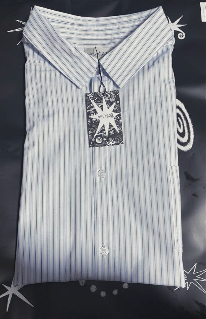 なとり　natorium Stripe-shirt ストライプシャツ 　深海