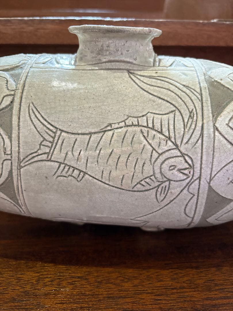 俵壺　置物　魚