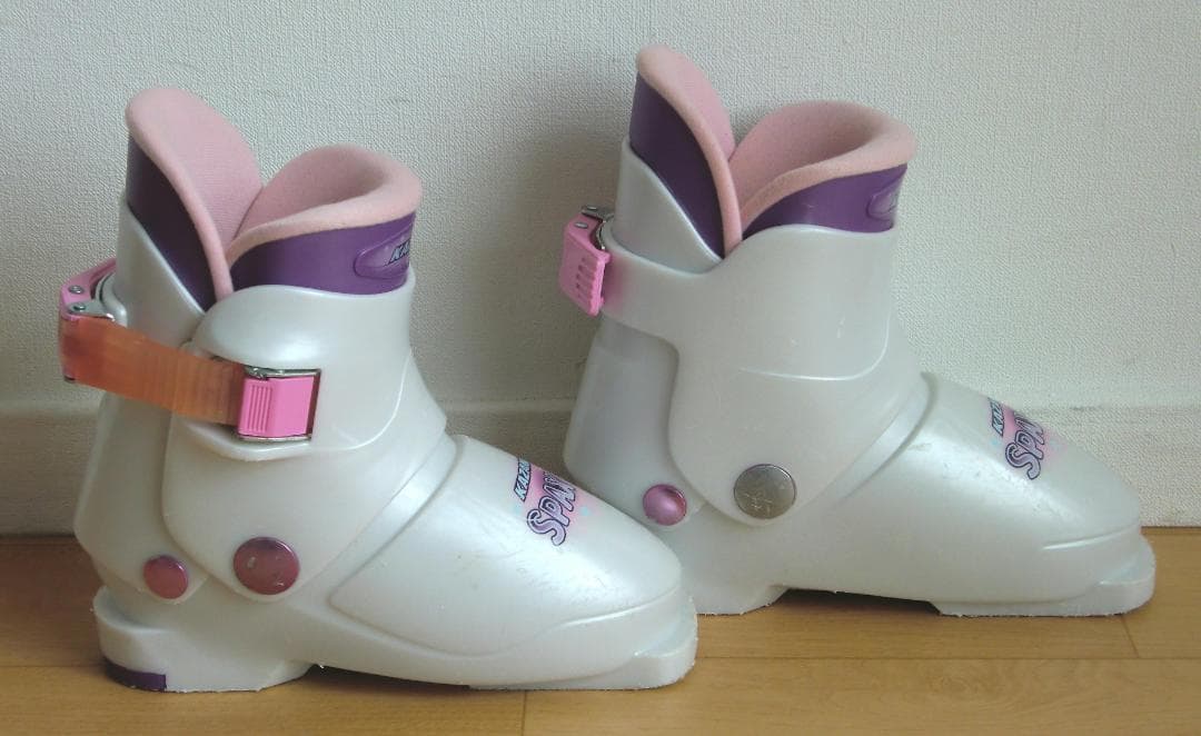 ■■送料無料■KAZAMA■子供用スキーフルセット■板100靴19■WAX済■■