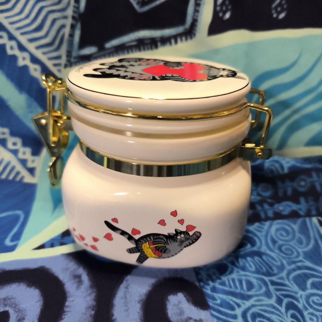 ハワイ　クリバンキャット キャニスター 蓋付き密閉容器 傷あり