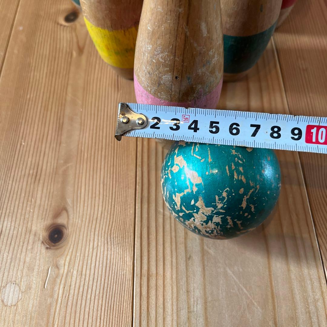 ヴィンテージ木製ボーリングセット