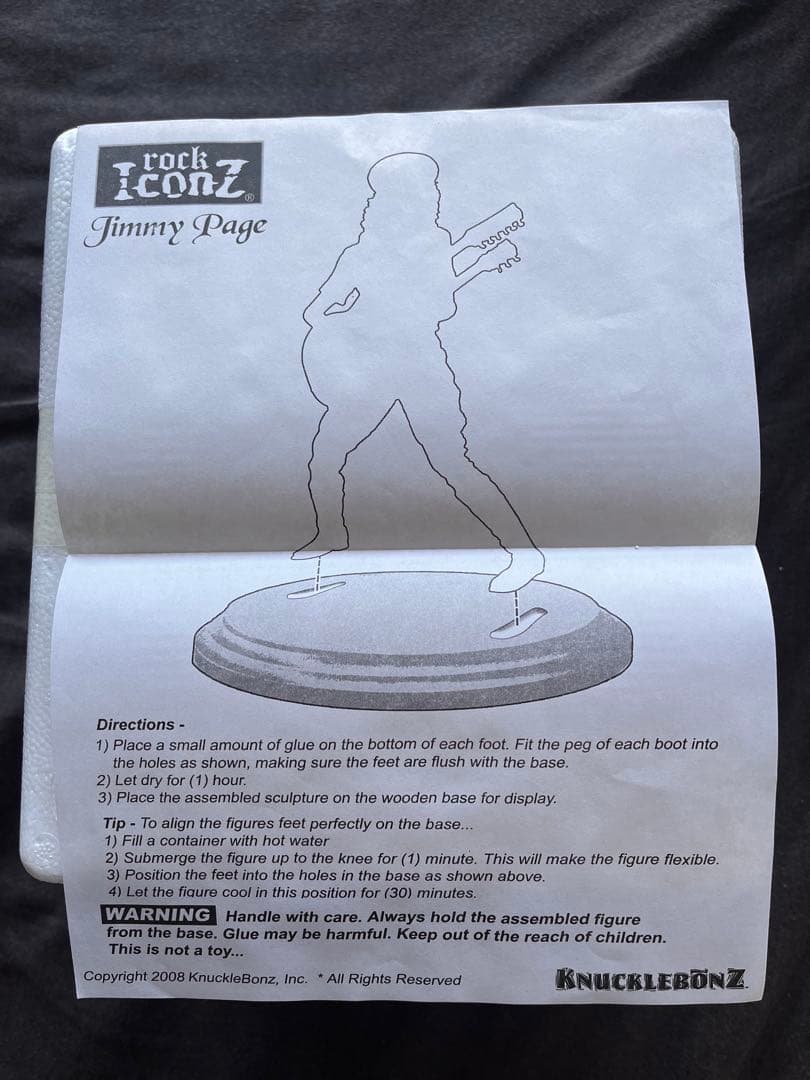 ジミーペイジ　フィギュア　KnuckleBonz jimmy page