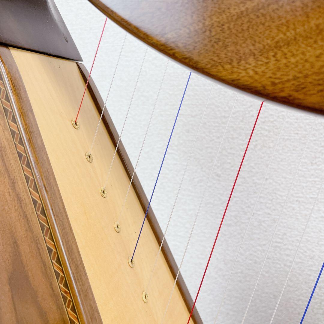 liraAOYAMA ハープ 25s 25弦　サウルハープ　ブラウン