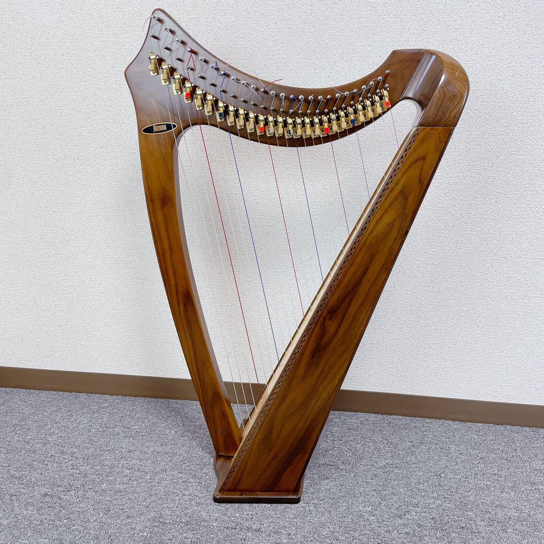 liraAOYAMA ハープ 25s 25弦　サウルハープ　ブラウン