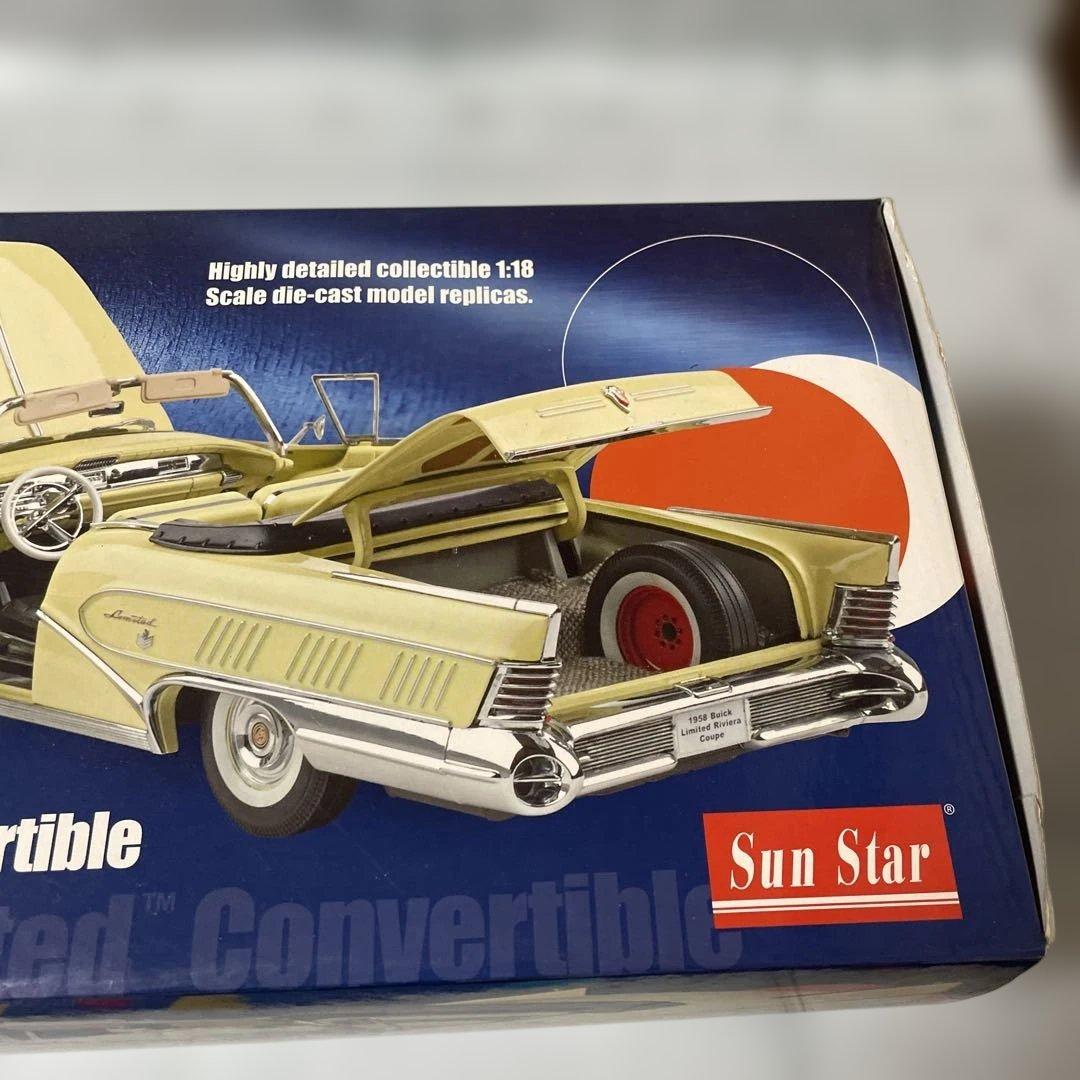 1958ビュイックリミテッドコンバーチブル1/18（ホワイト）30センチ以上有り
