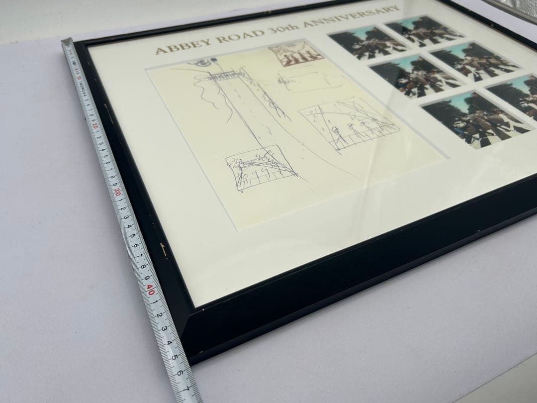 専用 ビートルズ Abbey Road 30周年記念 額装アート アビイロード