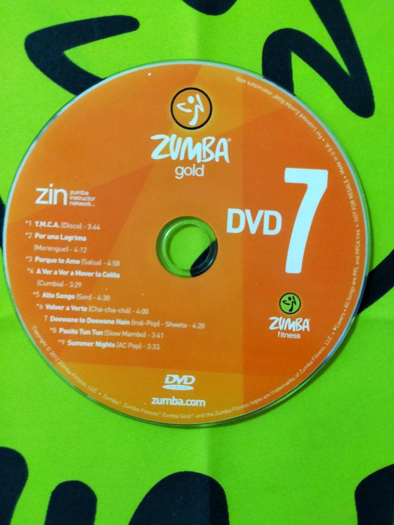 ZUMBA GOLD 7 ズンバ ゴールド DVD CD インストラクター専用