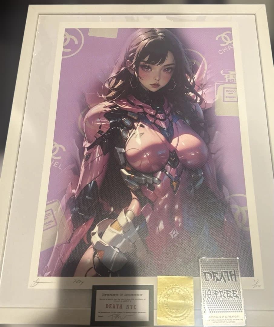 death nyc 世界100枚限定 女の子　現代アートポスター　本物保証