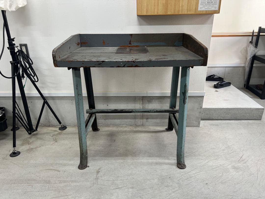 アンティーク ヴィンテージ　インダストリアル　テーブル　usa 作業台