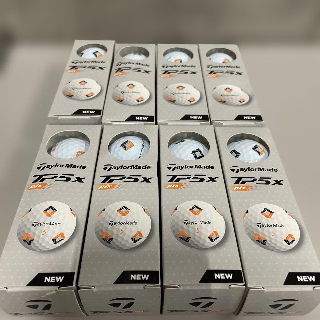 TaylorMade TP5x pix ゴルフボール 3個入りコ　８点