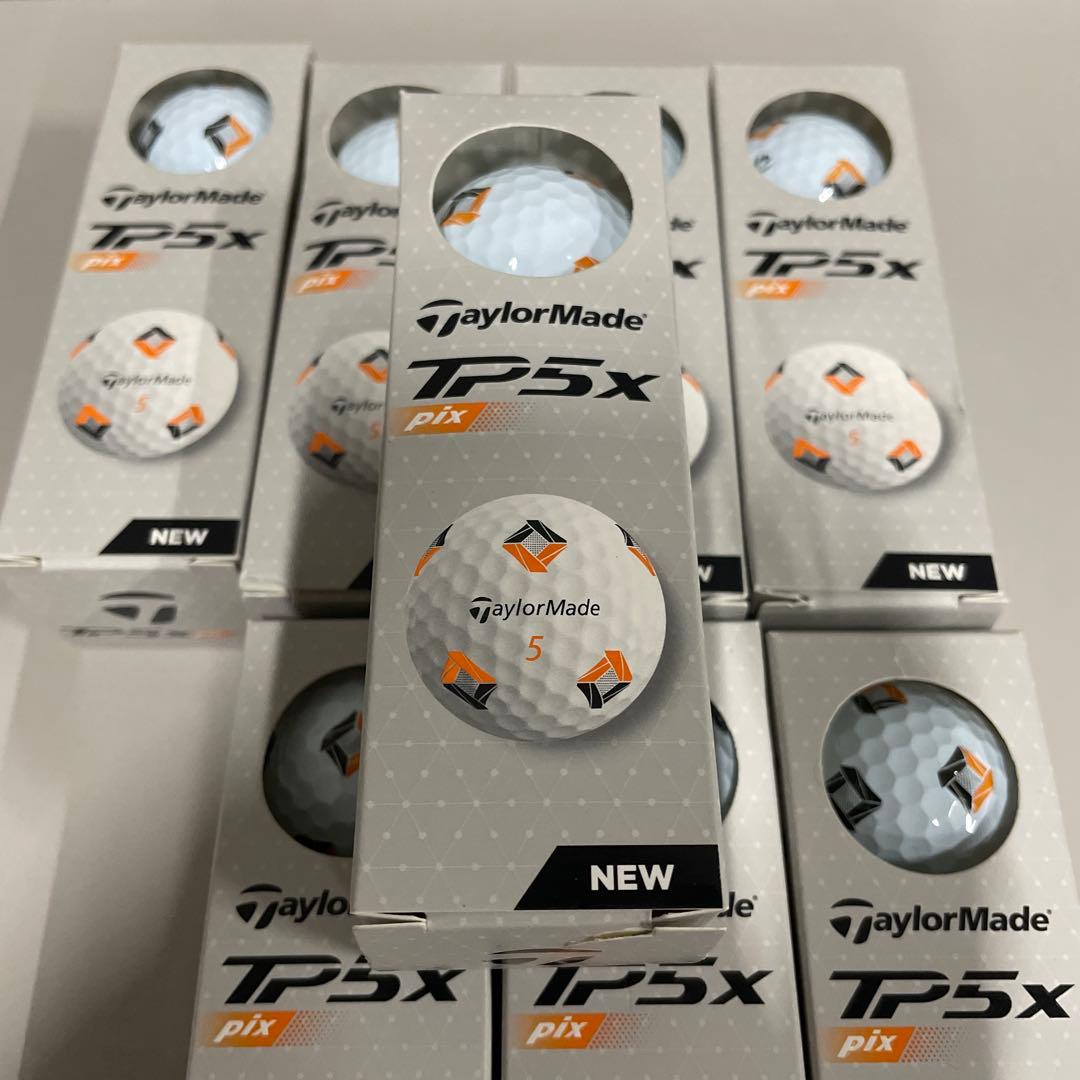 TaylorMade TP5x pix ゴルフボール 3個入りコ　８点