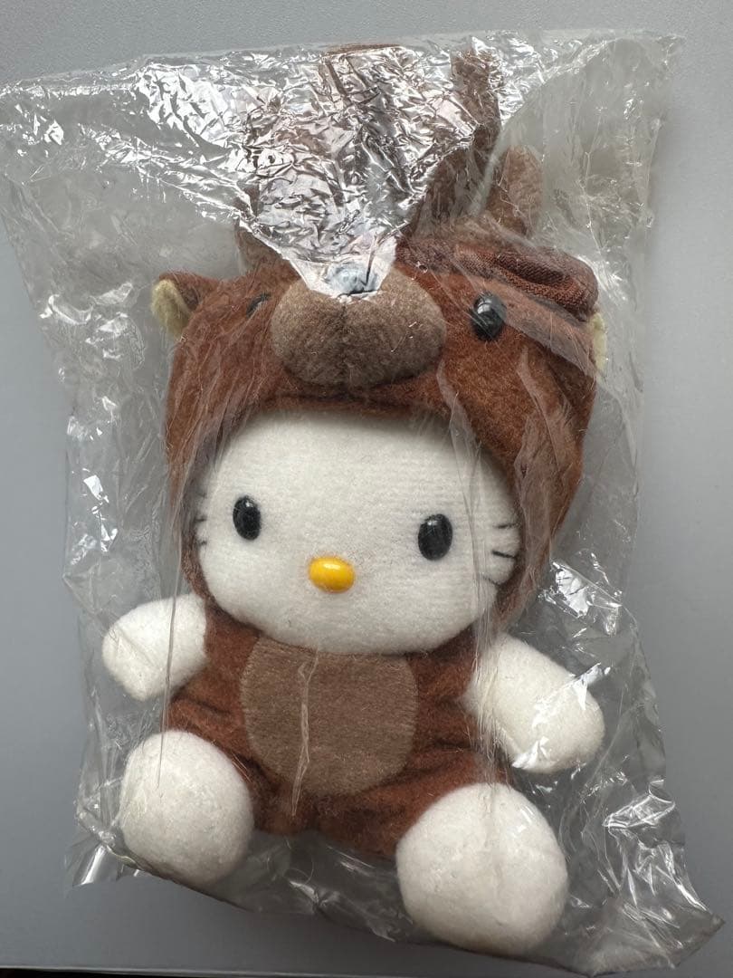 レア！ハローキティ 北海道限定 エゾシカキティ ぬいぐるみレトロ　ご当地