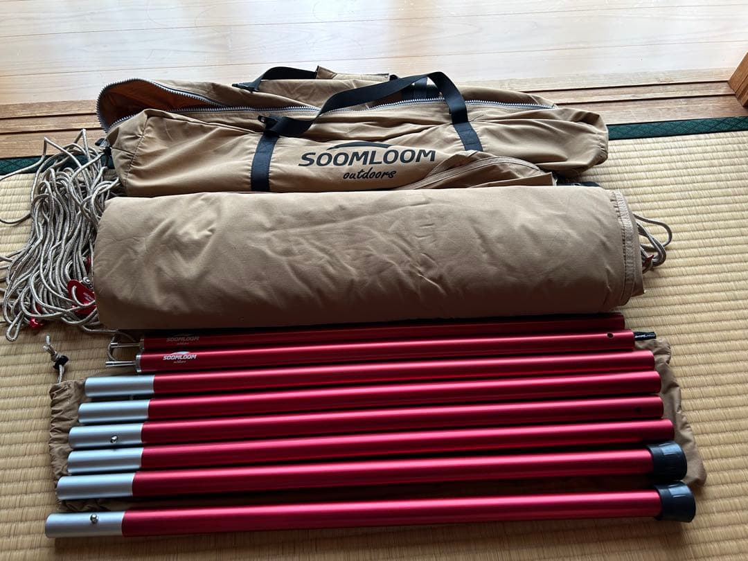 soomloom タープ（専用アルミポール付）420x410cm