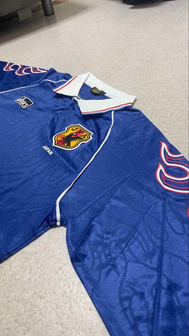 asics 日本代表 サッカーシャツ 青