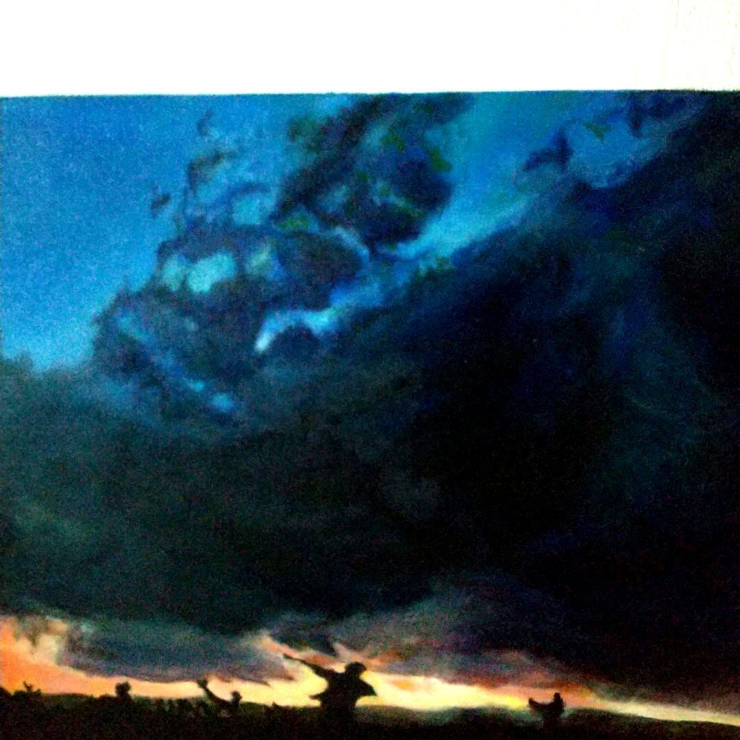 油絵 風景#1 40X80X1.5cm