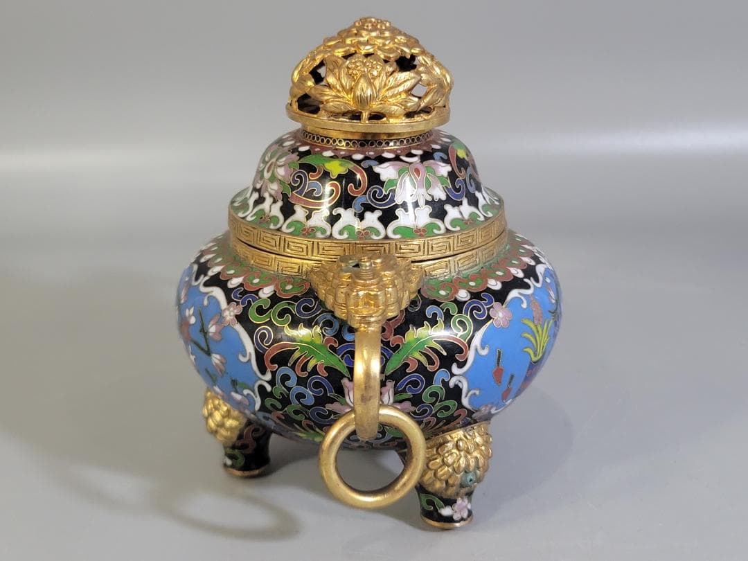 中国美術 七宝 香炉 DT314