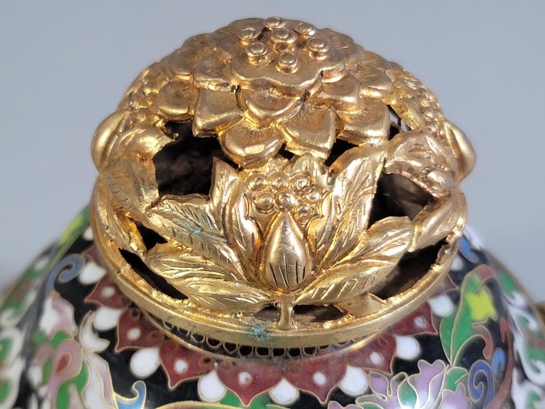 中国美術 七宝 香炉 DT314