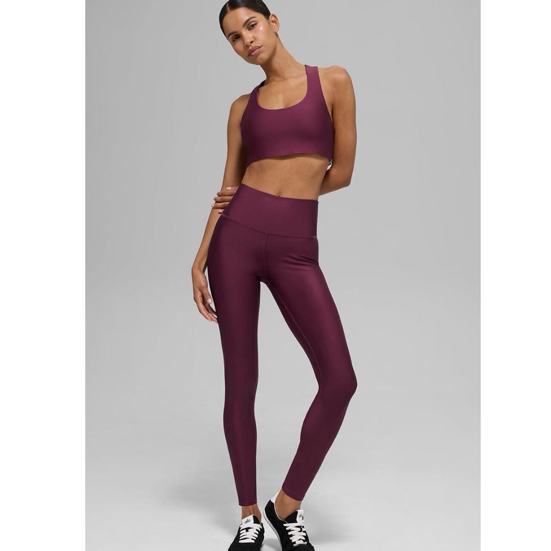 Alo yoga Airlift レギンス　バーガンディ