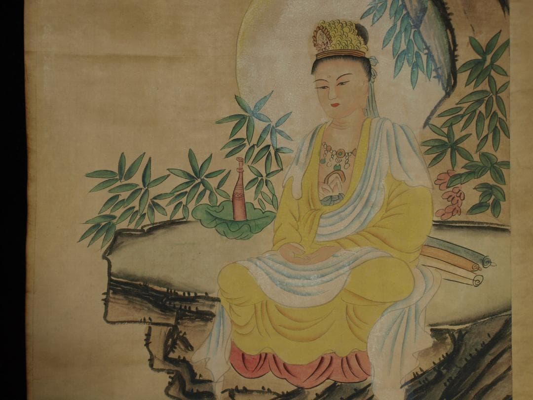 骨董市仕入れ品　中国北宋時代の掛軸　激安骨董品　肉筆保証 BD147A8-1