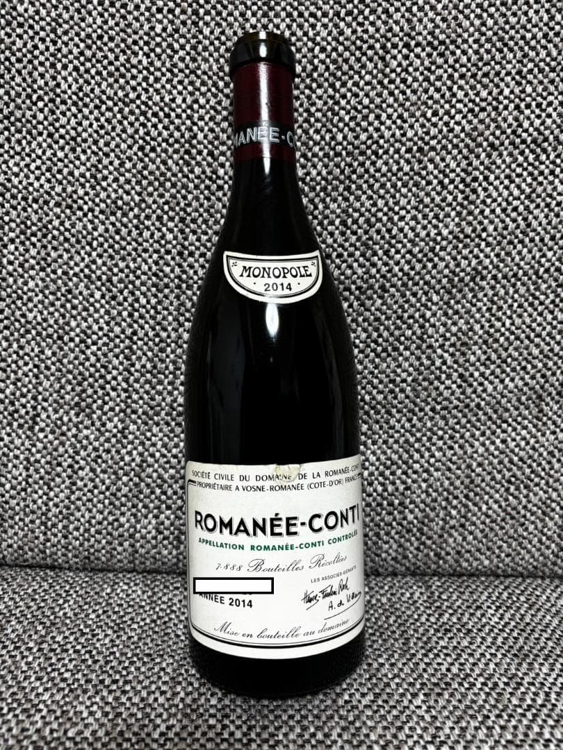 【DRC】ROMANÉE-CONTI 2014 ワイン 空瓶 ロマネコンティ