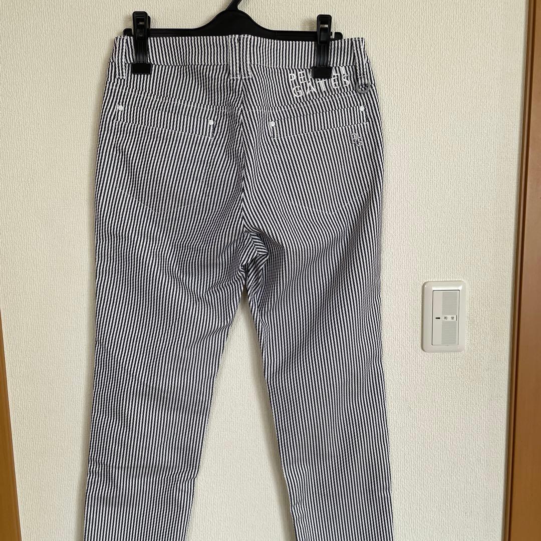 美品☆2022SSパーリーゲイツ　ルチアンカルゼストレッチパンツ　ロンスト柄