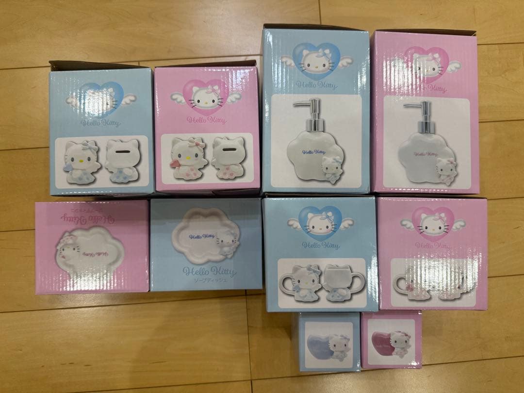 ハローキティ 小物セット 陶器製 エンジェル 10点セット