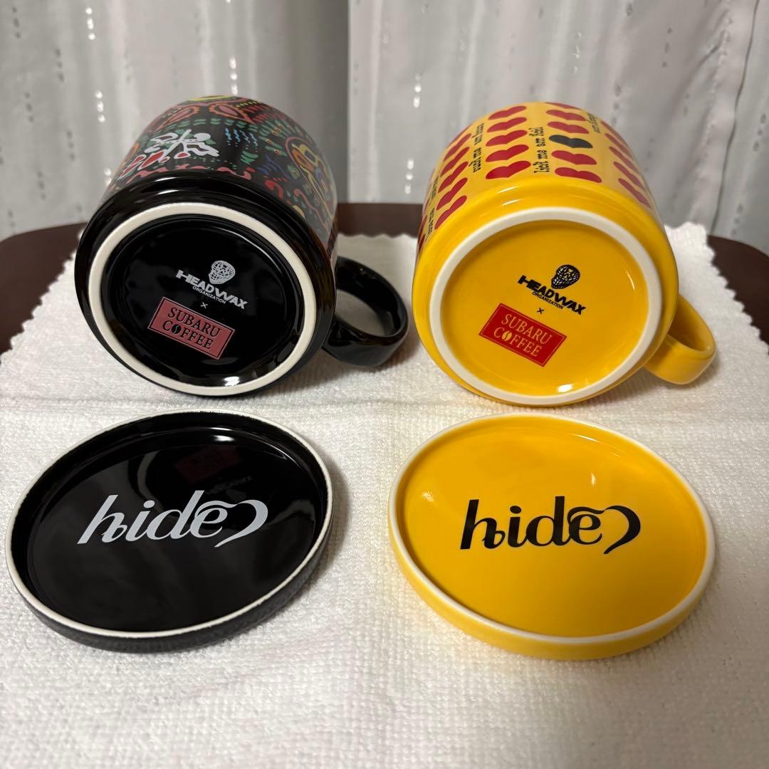 【新品未使用】限定レア商品hideコーヒーカップ2種セット
