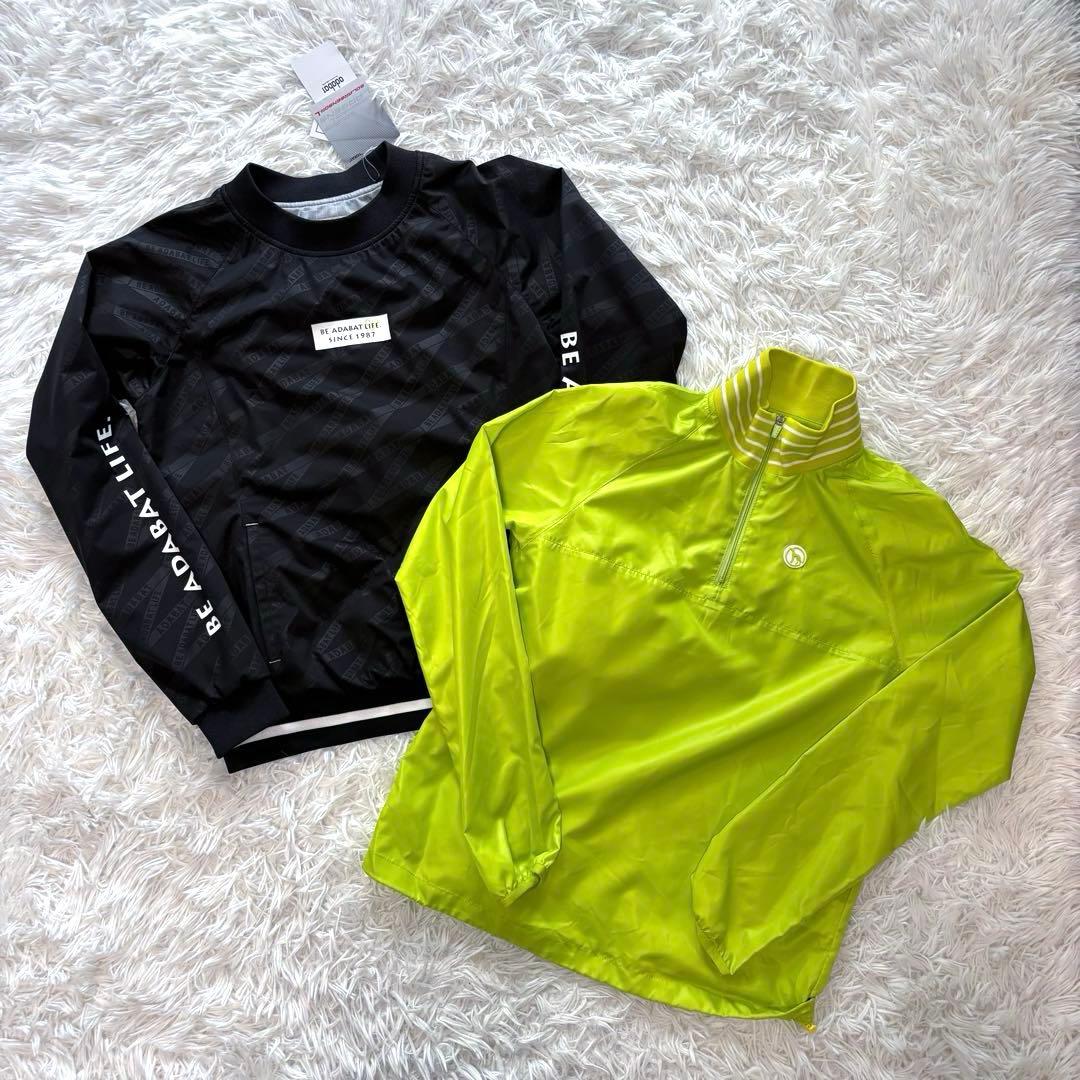 最新作 adabat ツインスニード 蓄熱 ブルゾン 防風 ゴルフウェア 新品