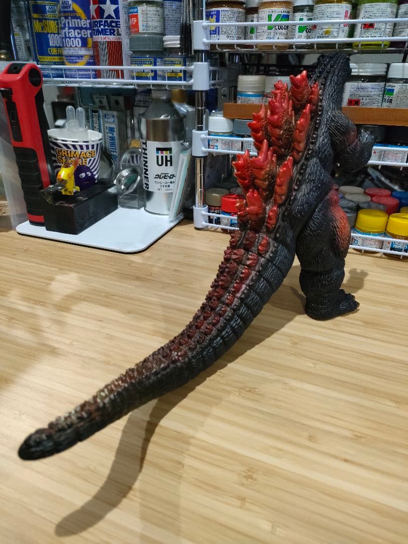 バーニングゴジラ 1995 ソフビ リペイント 怪獣フィギュア vsデストロイア