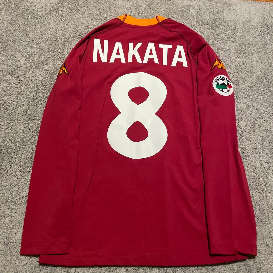 2000-01 ローマ 中田#8 セリエA優勝 長袖ユニフォーム