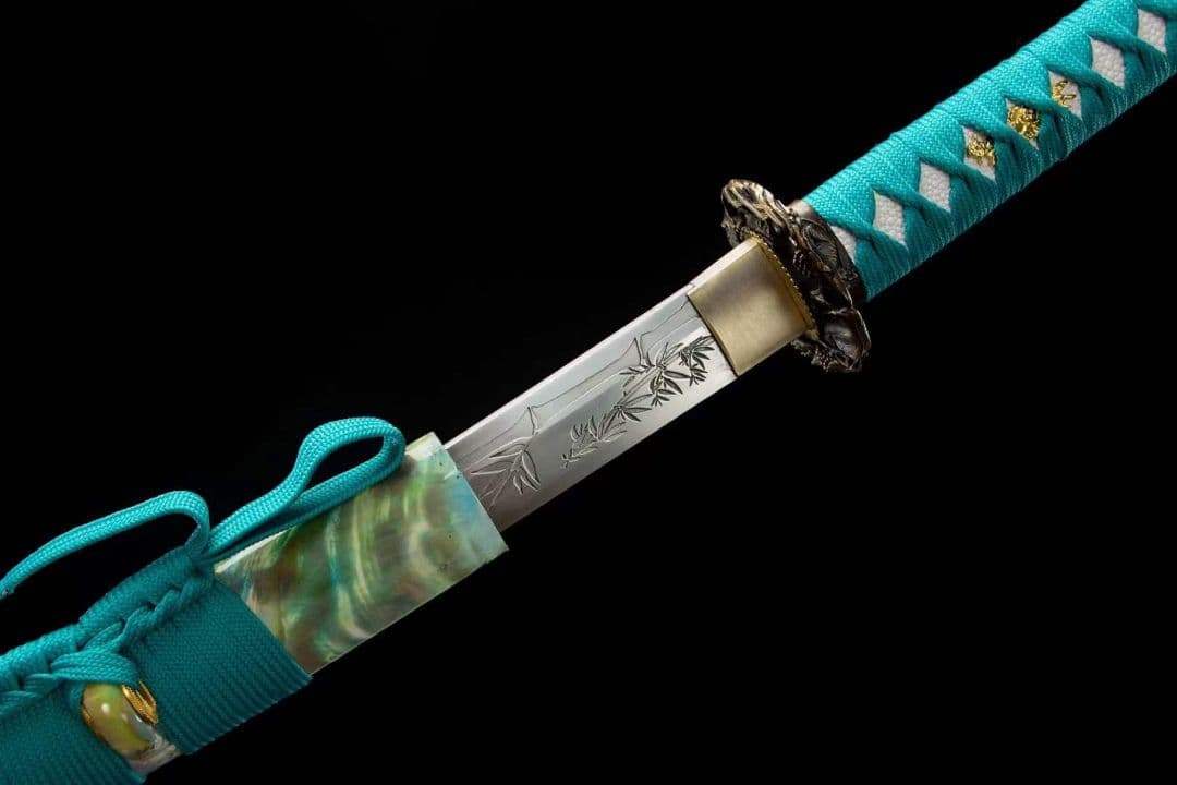 翠竹武士刀-高性能マンガン鋼 武具　刀装具　日本刀　模造刀 居合刀