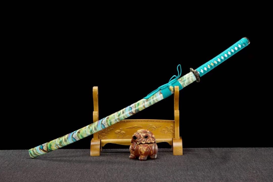 翠竹武士刀-高性能マンガン鋼 武具　刀装具　日本刀　模造刀 居合刀