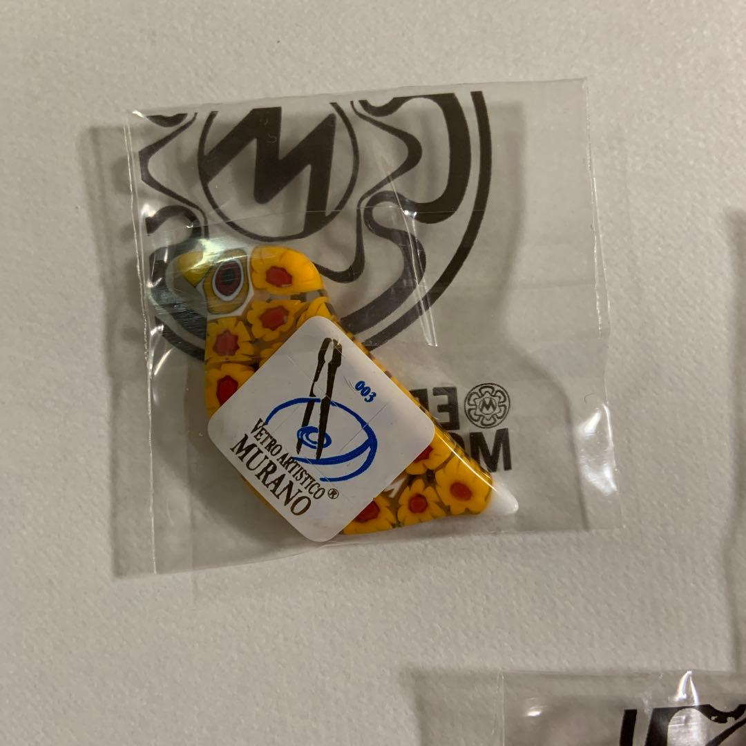 エルコーレモレッティ　ムラーノガラス　ヴェネチアンガラス　鳥　箸置き