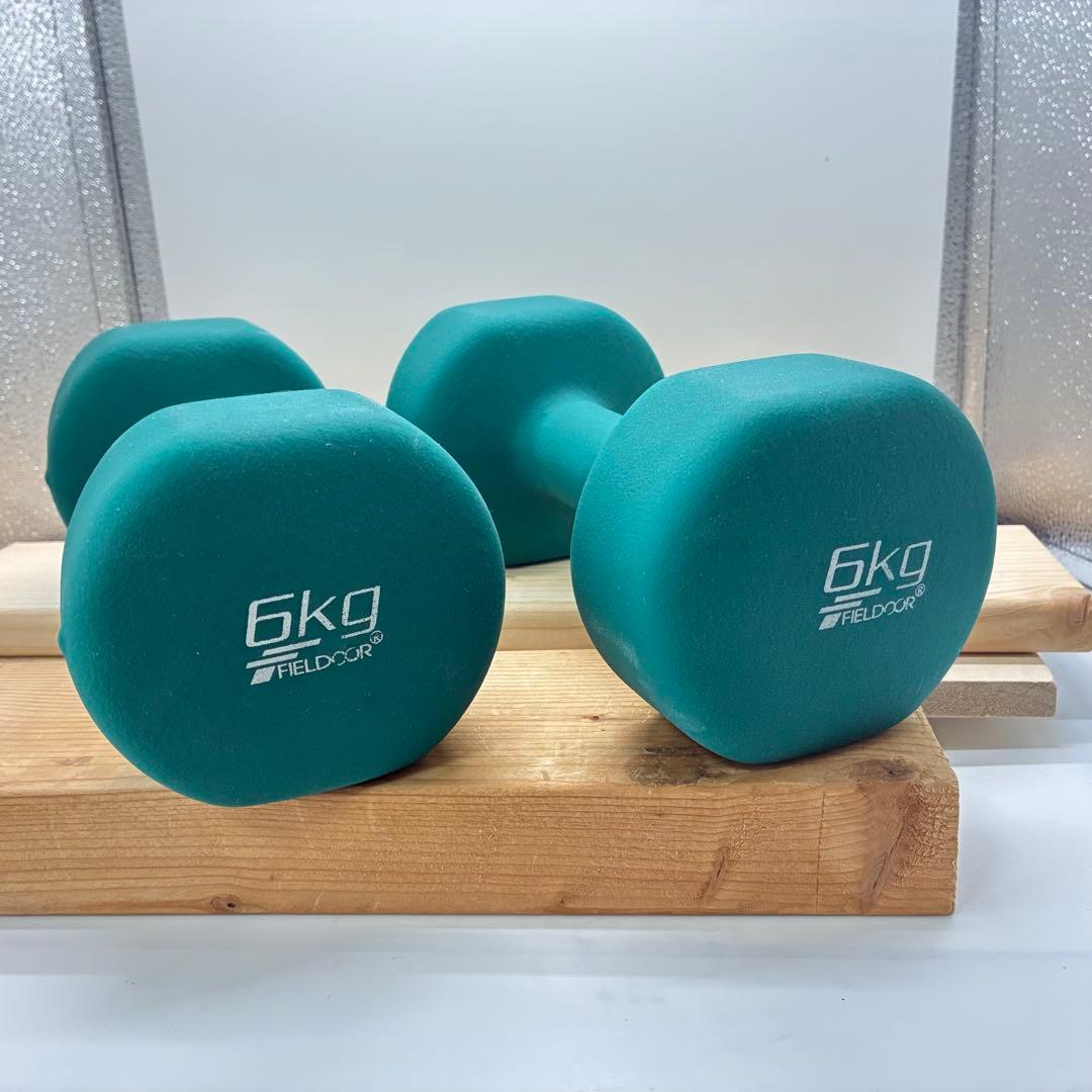 FIELDOOR 8kg 6kg ダンベル 2個セット