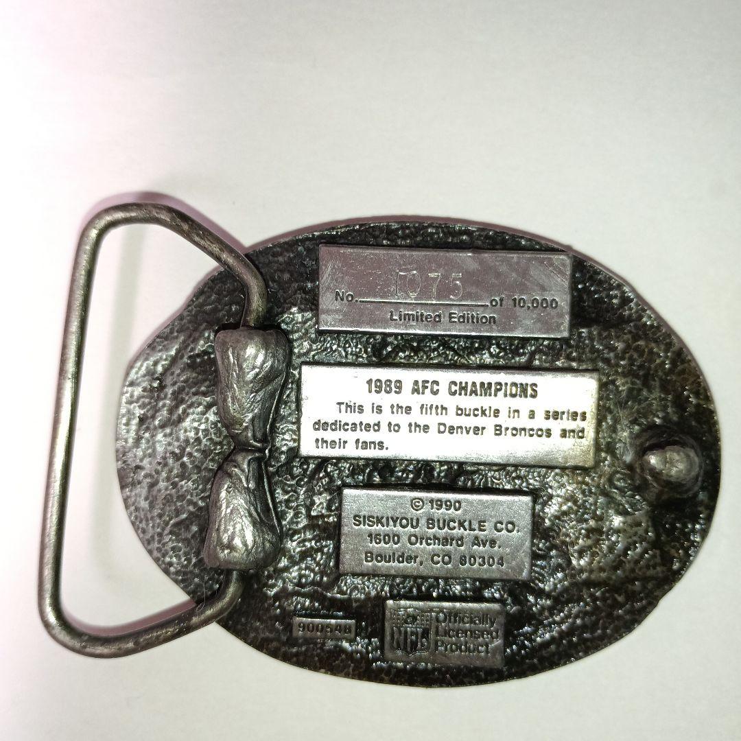 【超レア】DENVER BRONCOS 1989年 AFCチャンピオン バッジ