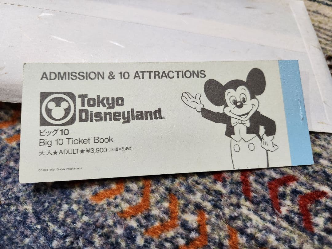 東京ディズニーランド Big10 Ticket Book