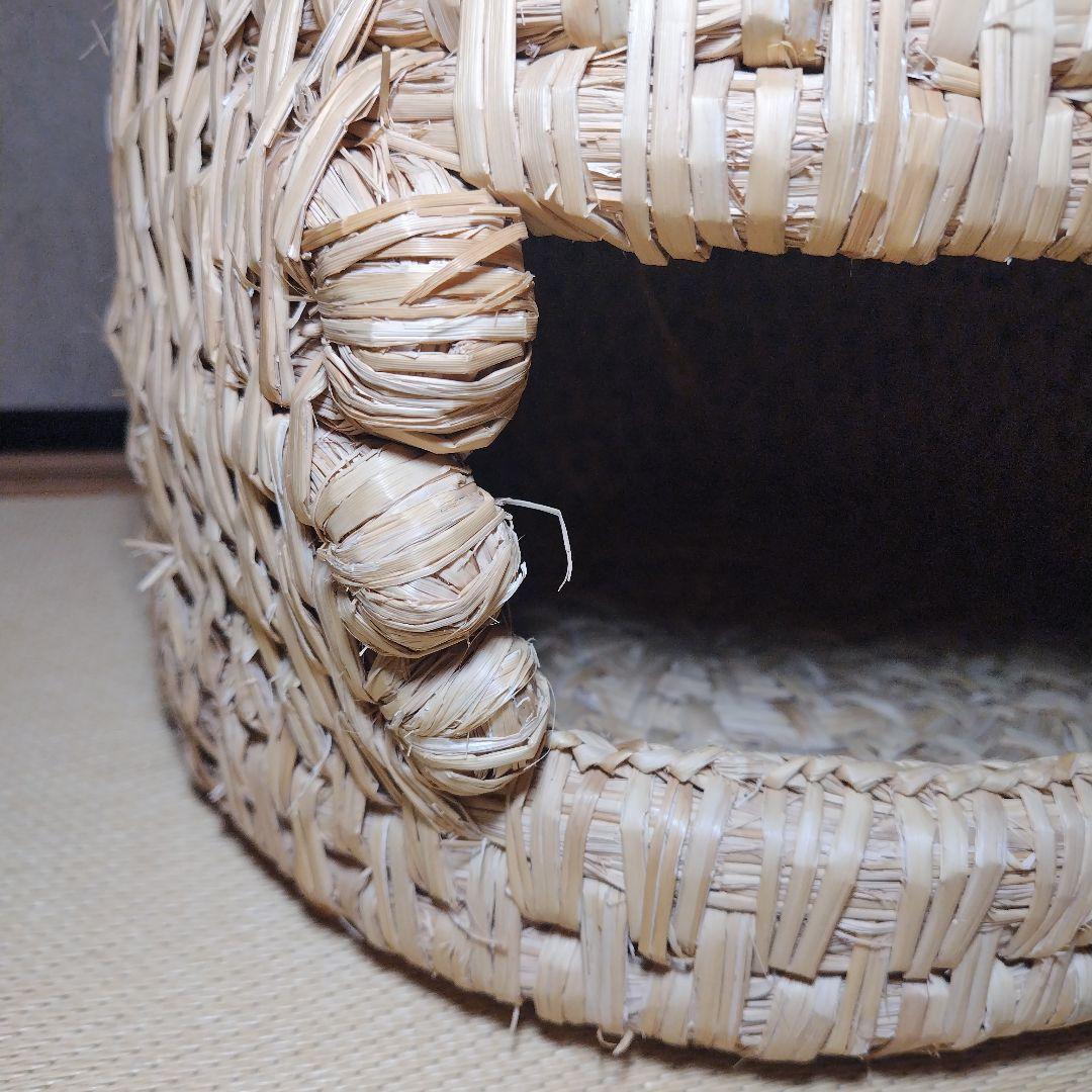 【即購入OK】猫ちぐら　稲わら製品　猫用ベッド