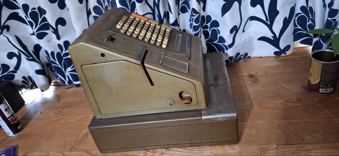 ビンテージ　レジスター　日本製 グレー　キング工業　インダストリアル