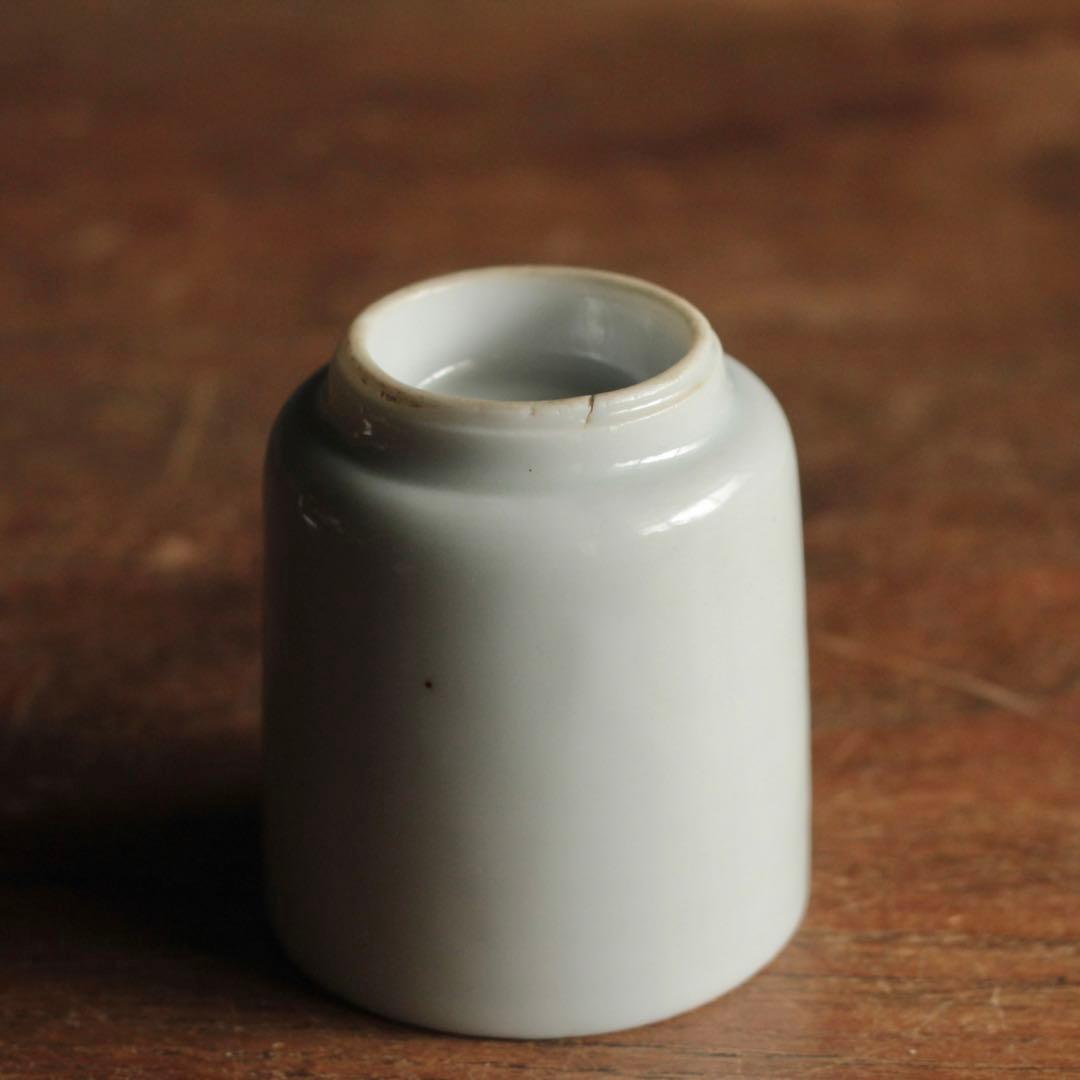 白磁 筒碗 筒盃 No.3 酒器 古道具 アンティーク 検 ） 伊万里波佐見平佐