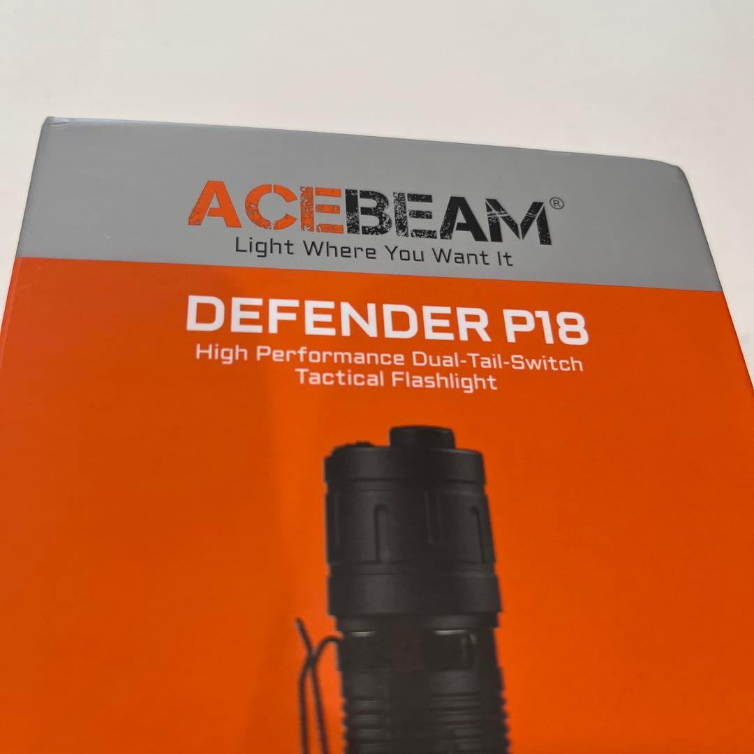 ※説明文必読　ACEBEAMエースビーム　P18 タクティカルフラッシュライト