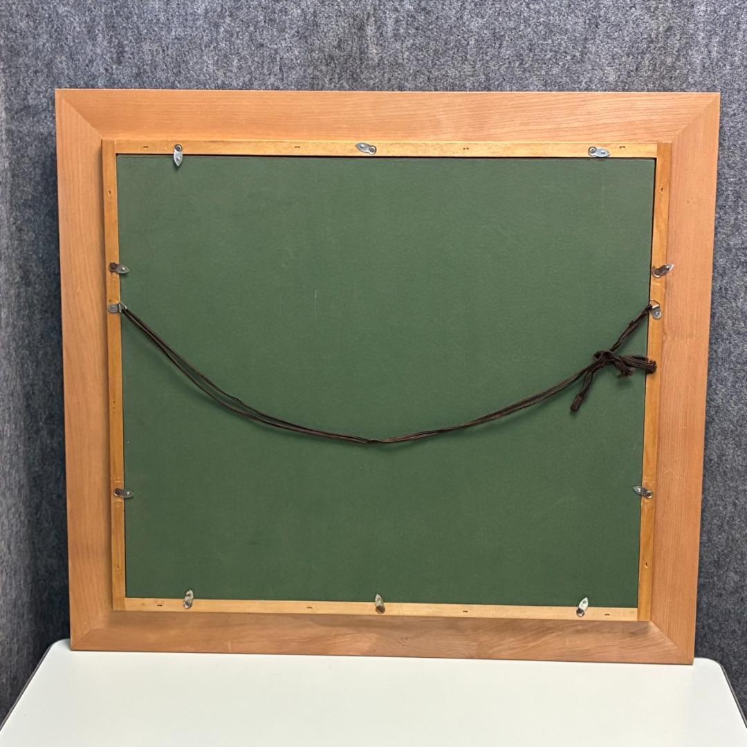 芳生　日本画　雪山　685×610mm