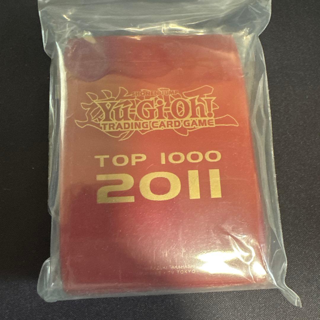 遊戯王 TOP 1000 2011 赤　スリーブ　未開封　アジア　1103