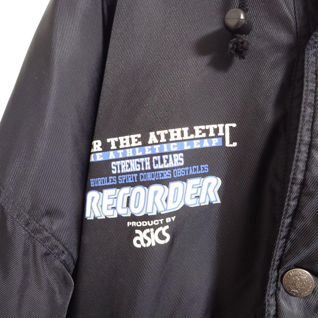 ASICS アシックス ボアベンチコート L 旧モデル／黒／希少／フード付